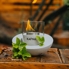 Kafna Feris Masaüstü Beton Şömine +1lt. Bioethanol Şömine Yakıtı