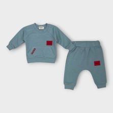 Woops Baby Wafflel Kumaş Huyco Desen Ikili Takım 6-24 Ay Unisex