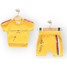 Woops Baby Marka Tomm Desen Interlok Şortlı Ikili Takım Unisex 6-24 Ay