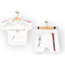 Woops Baby Marka Tomm Desen Interlok Şortlı Ikili Takım Unisex 6-24 Ay