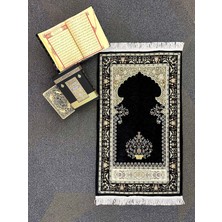 Şönil Kumaş Mihrap Seccade - Siyah