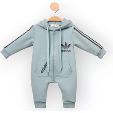 Woops Baby Marka Addas Desen Kapşonlu Tulum  6-24 Ay