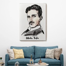 Marsilyan- Nikola Tesla Dekoratif Kanvas Tablo 5917