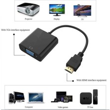 HDMI To VGA Kablo Çevirici Dönüştürücü Görüntü Adaptör Hdtv To VGA