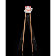 2 Adet Kedi Chopstick Yardımcı Aparatı - Yeniden Kullanılabilir Chopstick Tutucu