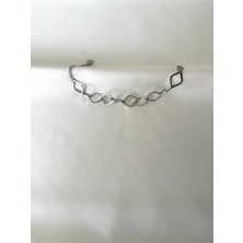 Jern Jewelry Silver Zincir Model Çelik Bileklik