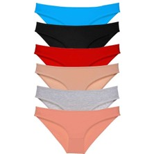 Mbb E-Ticaret 6 Adet Süper Eko Set Likralı Kadın Slip Külot Renk 1