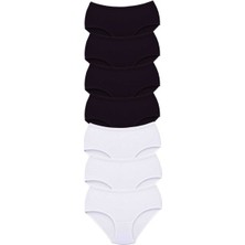 Mbb E-Ticaret 7 Adet Tutku Kadın Yüksek Bel Bato Kalın Lastik Külot S4