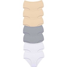 Mbb E-Ticaret 7 Adet Tutku Kadın Yüksek Bel Bato Kalın Lastik Külot S20