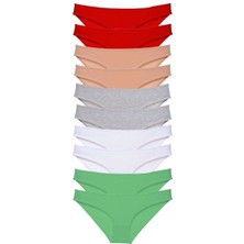 Mbb E-Ticaret 10 Adet Süper Eko Set Likralı Kadın Slip 506