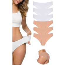 Mbb E-Ticaret 6 Adet Kadın Dikişsiz Lazer Kesim Esnek Iz Yapmayan Külot S3