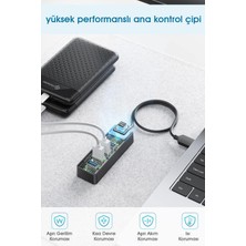 USB Girişli 4 Portlu  USB Çoklayıcı USB Çoğaltıcı USB Hub USB 3.0 Laptop Notebook Desktop Pc Uyumlu