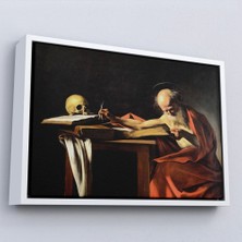 Marsilyan- Çerçeveli Caravaggio - Saint Jerome Yazma TABLO-7124