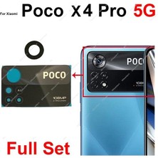 Tkgz Xiaomi Pocophone X4 Pro Arka Kamera Camı Lens Yapışkanlı