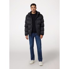 Guess Siyah Erkek Mont M4BL21WGJ42JBLK Stretch Puffa Jacke