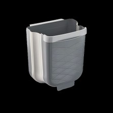 Timion Gri Katlanabilir Mutfak Çöp Kovası 6 Lt