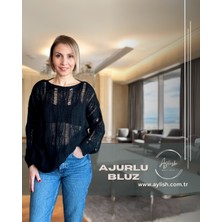 Siyah Ajurlu Triko
