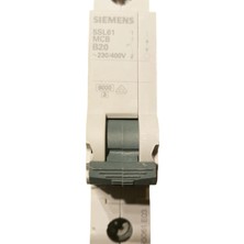 Siemens 5Sl6120-6Ya 20A 1 Kutup 6Ka 230400V B Tipi Otomatik Sigor