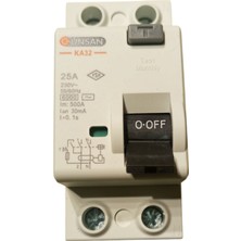 Günsan 2X25A 30MA Kaçak Akım Koruma Rölesi Ka3 2-2530