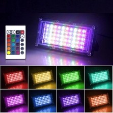 Kumandalı LED Işık Dış Cephe Aydınlatması çok Renkli Rgb led Panel Işık Partiled Aydınlatma (4172)