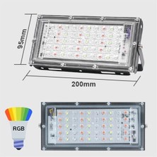 Kumandalı LED Işık Dış Cephe Aydınlatması çok Renkli Rgb led Panel Işık Partiled Aydınlatma (4172)