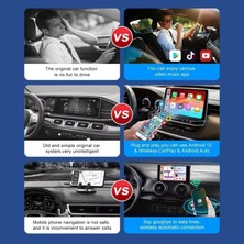 Carplay Akıllı Multimedya Kutusu Android 13 32GB Kablosuz Carplay Ai Box Youtube Netflix Google Playstore Wifi