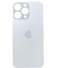 İndirim Plus Apple iPhone 15 Pro Arka Kapak Pil Kapağı  Beyaz Titanyum Renk