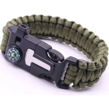 Ozcmax Pratik Survival Kamp Bileklik Düdük Çok Amaçlı