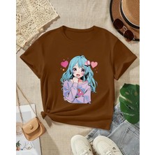 Punıx  Kıds  Özel  Üretim  Anime  Kız  Baskılı  Yeni  Stil  Kız  Çocuk  Ter  Tutmayan  T-Shırt