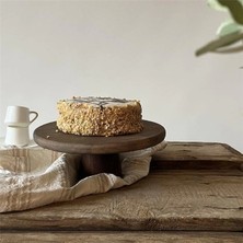 Akayev Ahşap 28 cm Ayaklı Sunumluk