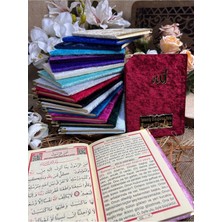 Kadife Yasin Kitabı Cüzü İri Yazılı 12*16CM Hac Umre Doğum Cenaze Mevlüt Hediyesi