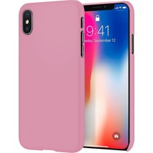 Piyasa Sepeti Apple iPhone XS Max İnce Mat Silikon Kılıf Pembe