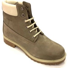 Darkwood 506  Nubuk Deri  Kauçuk Taban Waterproof Bot Gri