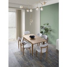 Aydınev Kemer Mdf Açılır Masa + 6 Sandalye
