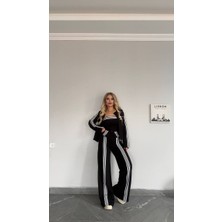 Kadın Yeni Sezon Sportif Straplez Arka Lastikli 3 Lü Takım