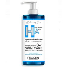 Procsin Hyaluronik Asit İçeren Yoğun Nemlendirici Yüz Temizleme Jeli 200 ml Tüm Cilt Tipleri İçin Temizleyici