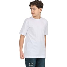 ERDEM KIDS Erkek Çocuk Düz Kısa Kollu Casual-Okul Basic T-Shirt