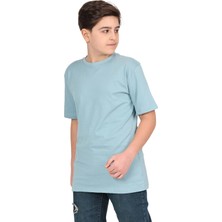 ERDEM KIDS Erkek Çocuk Düz Kısa Kollu Casual-Okul Basic T-Shirt