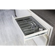Gri 34X49X5.5X40 cm Plastik Kaşıklık (S-2283-G)