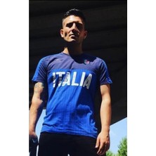 Italya Cio Baba Mavi Yetişkin Özel Üretim Futbol Forması