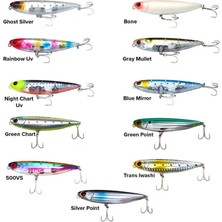 Ryuji Dog Strike 9 cm 11 gr Su Üstü Maket Balık Night Chart Uv