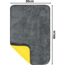Roro Auto Everest Çift Taraflı Mikrofiber Araç Kurulama Bezi & Oto Yıkama Havlusu 30X60 Sarı