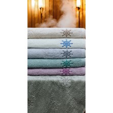 Bambu Dümen Nakışlı Banyo Havlusu