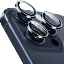 Newface iPhone 15 Pro / iPhone 15 Pro Max Raze Metal Kamera Lens Koruyucu