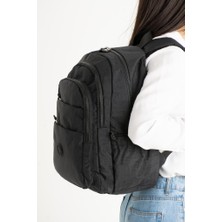 Baginn Kadın Sırt Çantası Çok Cepli 40*30 cm Hafif Klinkır Kumaş Okul Çantası Spor Seyahat Çantası Su Itici