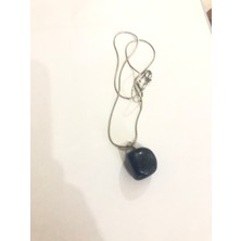 Doğal Taş Zincirli El Yapımı Kolye Zincir 20 cm Kutulu