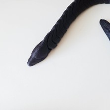 Siyah Yılan Balığı Figürü - Oynar Eklemli Müren - Eddie Eel - Bioplastik