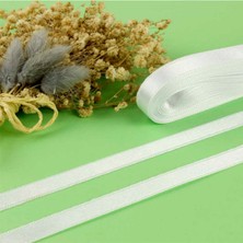 İpek Hobi    Beyaz  3 Cm Saten Kurdale 10 Metre 5 Adet