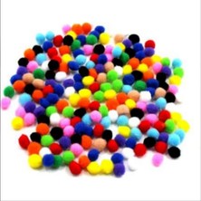 İpek Hobi  Ponpon Renkli Karışık Paket (500 Adet)