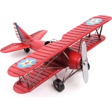 Ynt İthalat Dekoratif Metal Uçak Çift Kanatlı